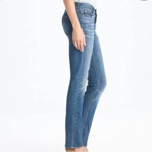 J crew matchstick jeans 30 slim straight leg blue jeans bootcut stretch spandex